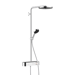 汉斯格雅（Hansgrohe）沛适飞260单速恒温淋浴管 置物台恒温带下出水镀铬