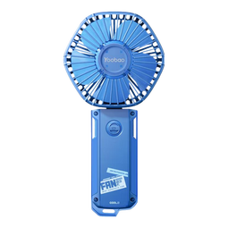 羽博【便宜包邮】小风扇手持风扇迷你手拿电风扇随身携带户外出行办公室桌面学生宿舍 轻奢蓝丨多档风速-可折叠-50倍风量