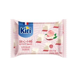 KIRI凯芮甜心小酪白桃茉莉口味78g/15粒 再制零食高钙奶酪