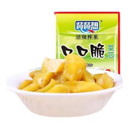 重庆涪陵口口脆榨菜芯50g去皮筋清淡不辣小包装早餐下饭菜 榨菜芯50g*50包