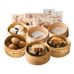 陶陶居中华老字号品牌 广式早餐包子广府点心面点生鲜半成品点心 豆沙包337.5g