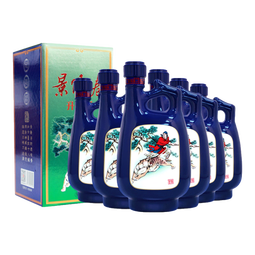 景阳春景芝升级款 浓香型酒白酒整箱 小老虎酒 39度 500mL 6瓶 升级版整箱装