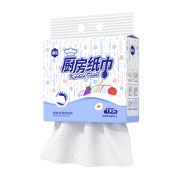 漫花悬挂式厨房纸巾130抽/提双层加厚吸油纸吸水纸壁挂式厨房用纸 【厨房纸巾】 2层 130抽*1提