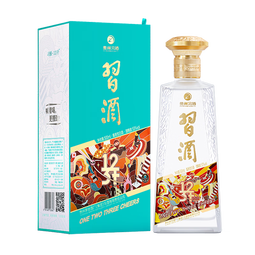 习酒【咨询客服享优惠】贵州习酒 酱香型白酒 123干 纯粮酿造 礼品 53度 500mL 1瓶 习酒123干 蓝