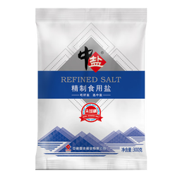 中盐精制食用盐未加碘300g*9袋无碘盐家庭食盐井矿盐盐巴咸盐整箱批发 精制食用盐（未加碘）300g*9袋
