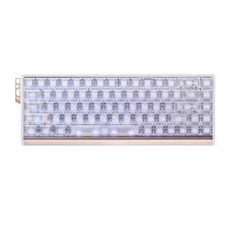 ATK68RX 磁轴键盘 有线单模 客制化电竞无畏契约 雾透键帽RT模式68键游戏办公机械键盘 白色-狼轴