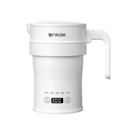 ankale旅行电热水壶700ml 可折叠便携式烧水壶 316不锈钢母婴级硅胶 全自动恒温保温热水杯 AJL-SH0702