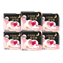 高洁丝（Kotex） 夜安裤裤型卫生巾安睡裤夜用L码安全裤安心裤6条（拍2件12条）
