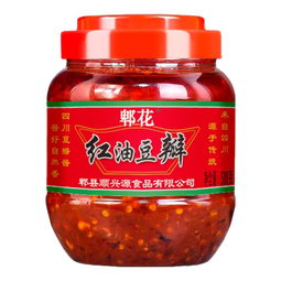 正宗郫县酿造豆瓣酱四川特产红油老牌子炒菜回锅肉辣椒酱批发商用 郫县红油豆瓣500g2瓶