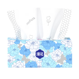 漫花山茶花400张大包纸巾大尺寸餐巾纸面巾纸家用抽纸z 山茶花抽纸 5层 400张*6包