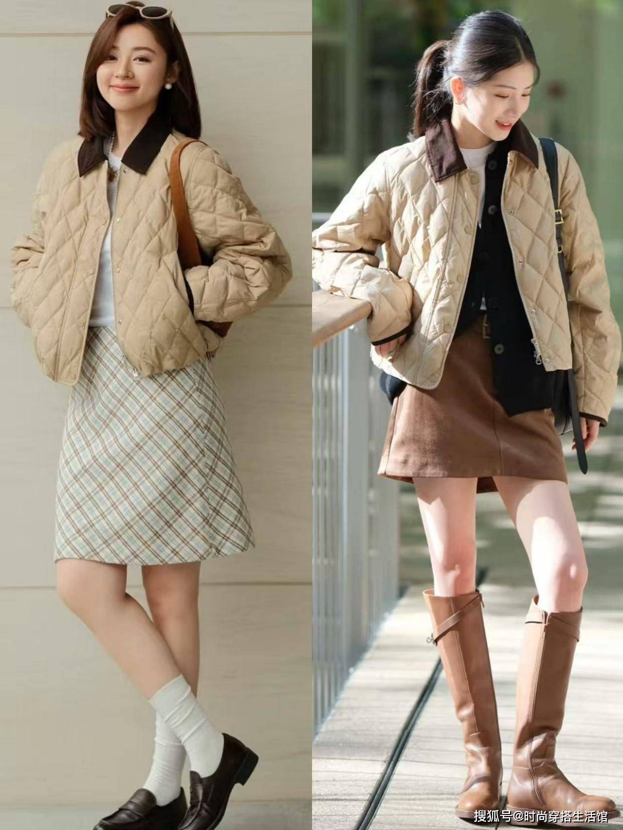 霜降了才发现:不兴大衣、羽绒服!满街都穿“衍缝棉服”,好时髦