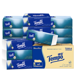 得宝(TEMPO) 一博同款 抽纸 真M码 高级雪松味4层90抽*15包 湿水不易破 纸巾