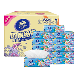 维达厨房纸吸油吸水专用抽纸巾油炸用纸擦手纸家用80抽整箱抽取式 维达厨房抽纸 2层 80抽*12包 整箱