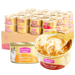 麦富迪 猫罐头 白肉罐头成幼猫通用猫咪零食湿粮 【力荐】浓汁混合装85g*24