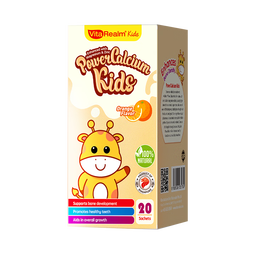 维乐原儿童补钙宝宝D3柠檬酸钙镁锌益生元好吸收1-12岁20条/盒