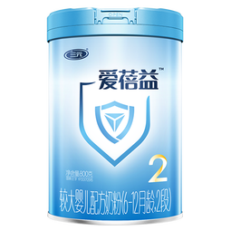 三元【A2奶源】爱蓓益较大婴儿配方奶粉2段(6-12月)800g/罐乳铁蛋白