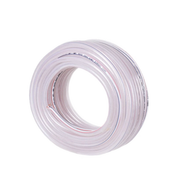 君吻 PVC水管软管家用防冻洗车塑料浇花水管浇菜蛇皮管牛筋管花园管 4分加厚白管10米附带2卡扣+接头