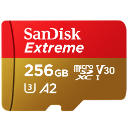 闪迪(SanDisk)256GB TF(MicroSD)内存卡 4K极速金卡A2 V30 U3行车记录仪 运动相机无人机 监控存储卡 读190MB/s