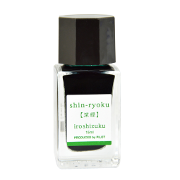 百乐(PILOT)彩色墨水钢笔用非碳素墨汁书法专用钢笔水小学生3-6年级吸墨钢笔练字笔文具 INK-15-SHR 15ml深绿