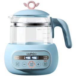 苏泊尔（SUPOR）恒温水壶 婴儿调奶器 宝宝家用养生壶 热烧水壶泡奶粉机1.2L BW06