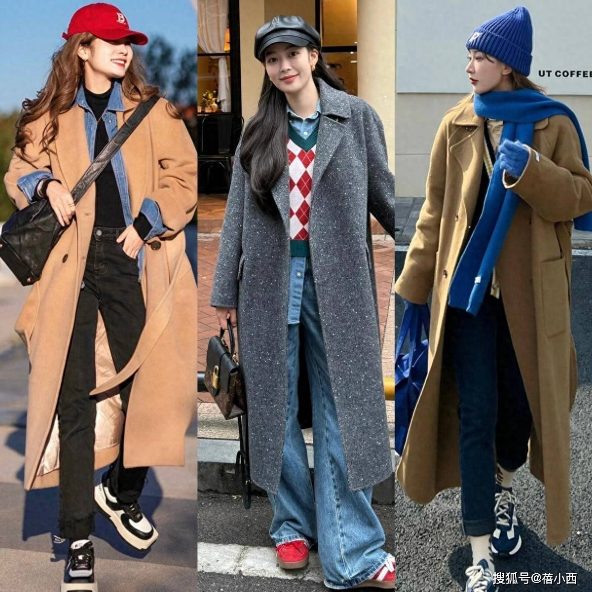 今年冬天突然流行起“大衣+牛仔裤”，适合40+女生穿，显瘦又高级