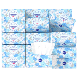 漫花山茶花400张5层大包纸巾抽纸加厚加大纸抽整箱卫生纸批发 漫花山茶花抽纸 5层 400张*18包