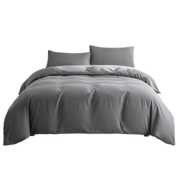 京东京造悦柔三件套 120g加厚磨毛 A类床单被套单人宿舍学生0.9/1.2m床科技灰