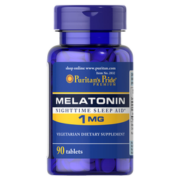 普丽普莱褪黑素片1mg*90片 适合轻度失眠助眠神器 美国进口同价双11