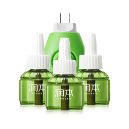 润本（RUNBEN）防蚊液电蚊香液90晚45ml×3+1器蚊香液驱蚊液