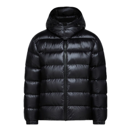 比音勒芬【零克锁绒面料】秋冬季时尚男士面包服蓬松保暖连帽羽绒服鸭绒 07黑 S 95