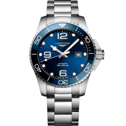 浪琴（LONGINES）彭于晏推荐 瑞士手表 康卡斯潜水系列 机械钢带男表L37824966