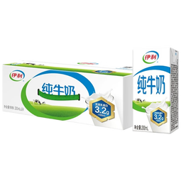伊利【新鲜日期】纯牛奶苗条装 200ml*24盒 优质乳蛋白 礼盒装