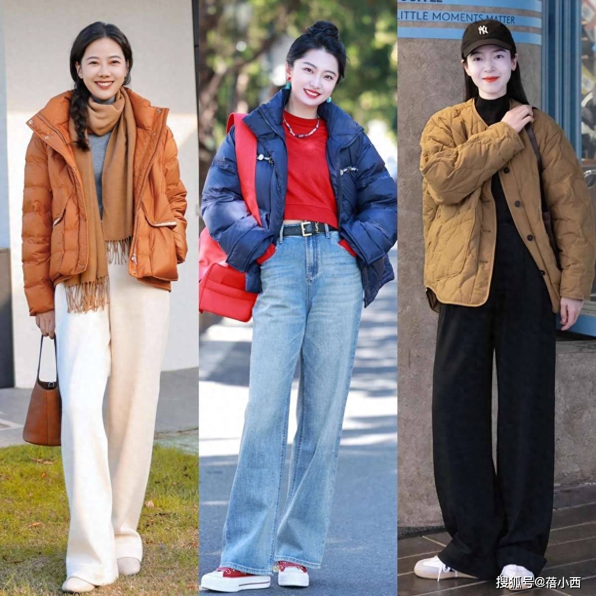 这才是40+女生该有的秋冬穿搭，羽绒服+阔腿裤，减龄不装嫩又高级