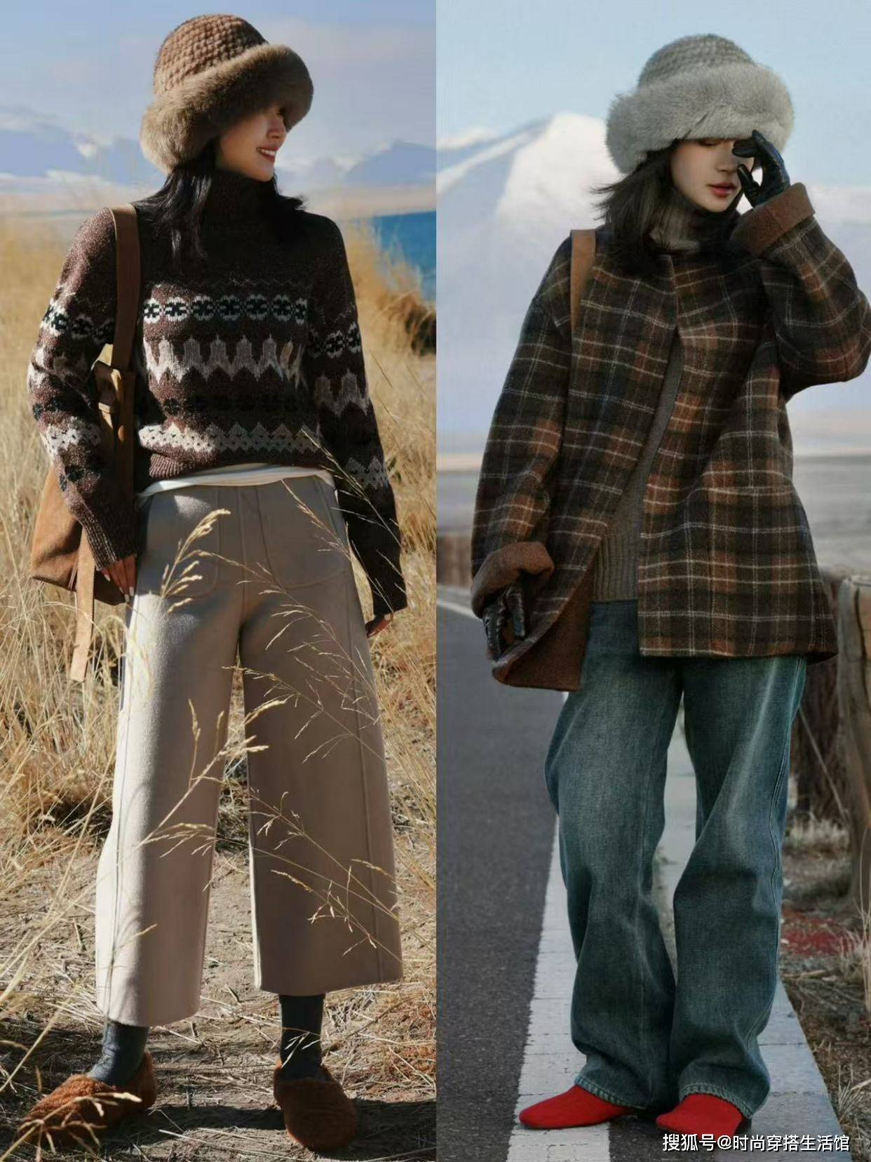 三木博主带火的“费尔岛毛衣”，这样穿时髦高级又减龄，谁穿谁美