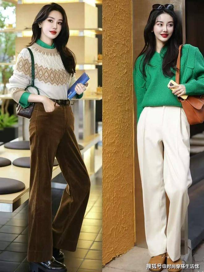 降温后才发现：今年阔腿裤不兴了！满街都在穿“奶奶裤”，好时髦
