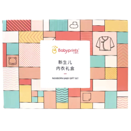 贝瑞加（Babyprints）婴儿衣服礼盒新生儿见面礼纯棉高档宝宝新年礼物四季套装13件 黄