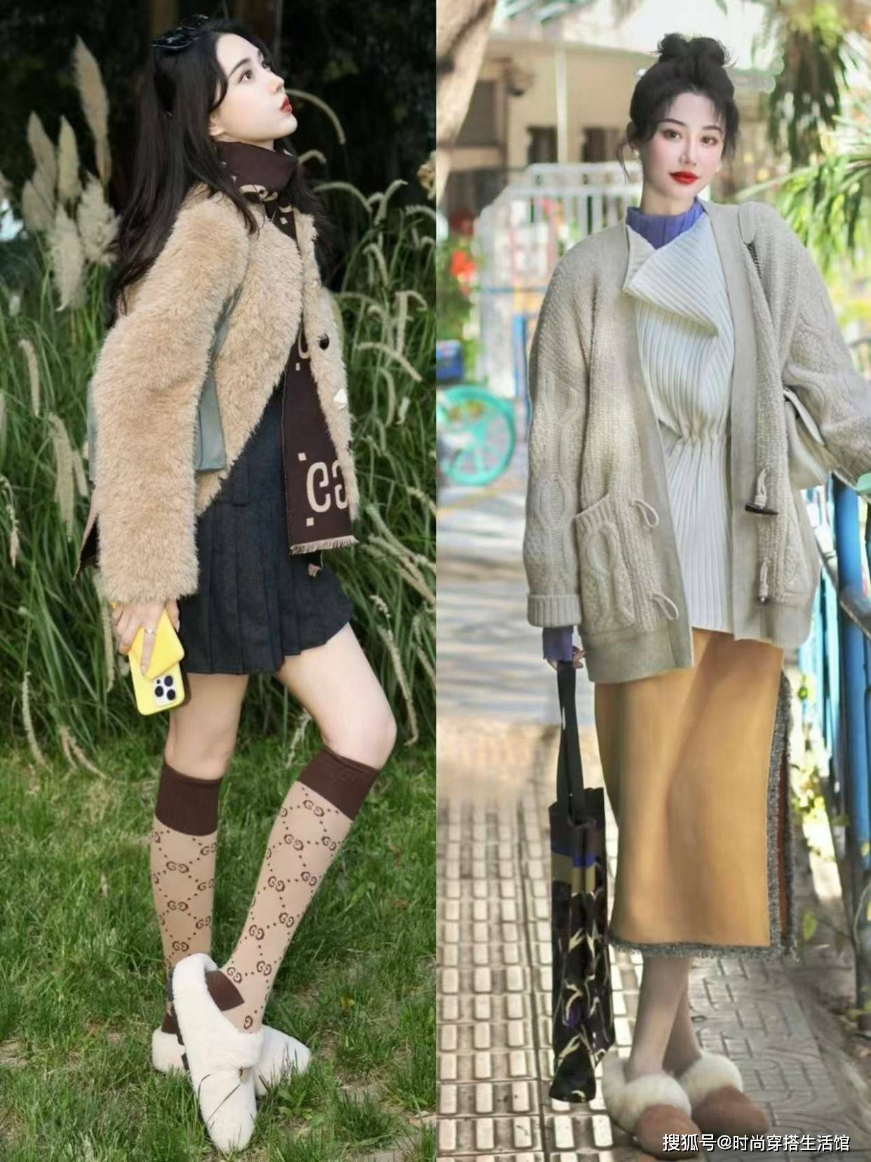 今年不流行小白鞋了，“勃肯鞋+裙子”才是冬天最正确的打开方式