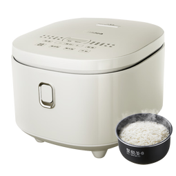 美的（Midea）电饭煲微压电饭锅家用3-8个人大容量触控屏智能预约12大功能蒸饭锅银钻内胆 4L 一级抗菌内胆 MB-AFB4041RL 4L