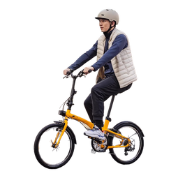 迪卡侬自行车Fold500折叠自行车通勤单车20寸-4872242