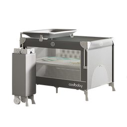 coolbaby婴儿床可移动0-3岁多功能拼接床可折叠5 【基础款】床+折叠床垫+置物篮