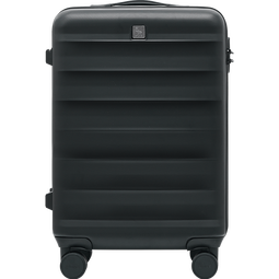 爱华仕（OIWAS）斑马线条行李箱登机旅行箱拉杆箱男女学生密码箱 黑色 20英寸 可登机箱