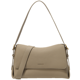 百丽包包女2025新商场同款牛皮质感通勤单肩小方包M8605DX5 灰色 F