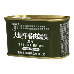 凌翔（LING XIANG）原味火腿午餐肉罐头方便早餐涮火锅熟食三年保质期便携家庭储备装 原味火腿午餐肉罐头 200g*1罐