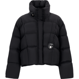 初语羽绒服女2025冬季新款超柔蓬松保暖可露丽高立领白鸭绒外套 黑色 S