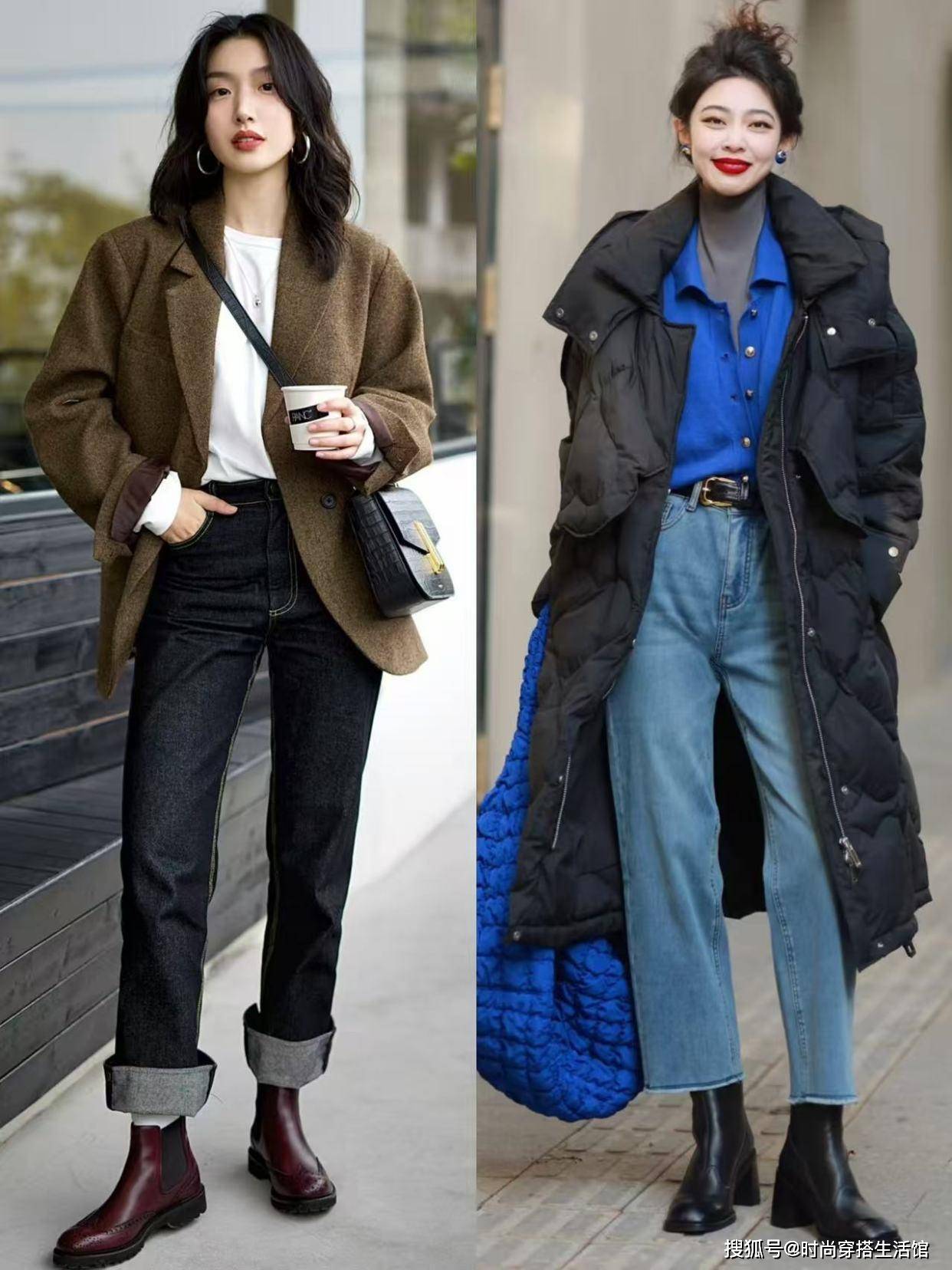 “九分裤+短靴”今年冬天火爆了！时髦又显高，小个子穿又飒又美
