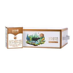 百菲酪水牛纯牛奶200ml*20盒 4.0g优质乳蛋白 礼盒装