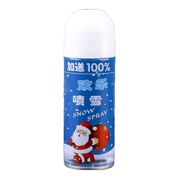 仿真白色雪花喷雾 圣诞节喷雪罐白色泡沫人工造雪神器装饰品280ML 雪花喷雾【48瓶】
