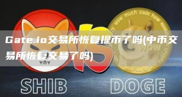 Gate.io恢复提币，中币重启交易
