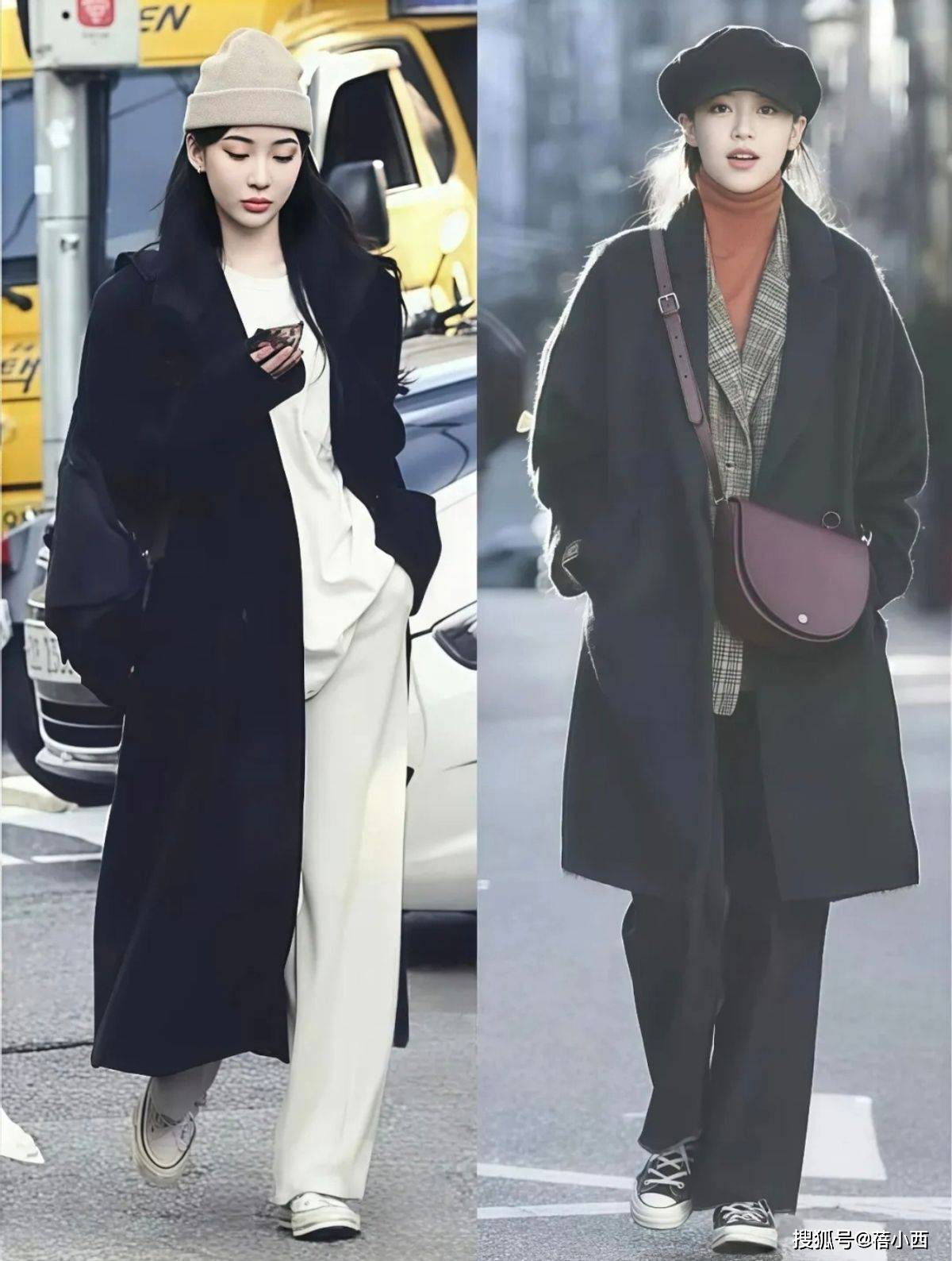 去了日本才发现：满大街都在穿“大衣+运动鞋”，洋气时髦还好看