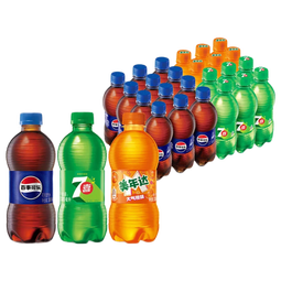 百事可乐Pepsi 可乐*12+7喜*6+美年达*6 碳酸饮料 汽水300ml*24 混合装